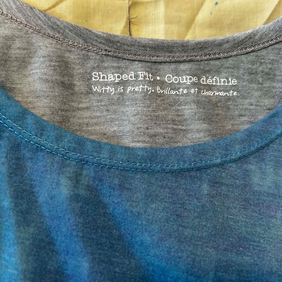 T-SHIRT, BEACH SCENE, SOFT GREY MIX (Blues/Greens/Greys), SIZE 5X, SHORT SLEEVES - Picture 8 of 9